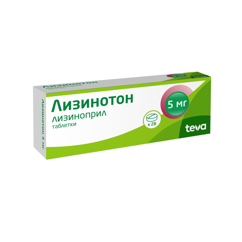 Лизинотон таб. 5мг №28