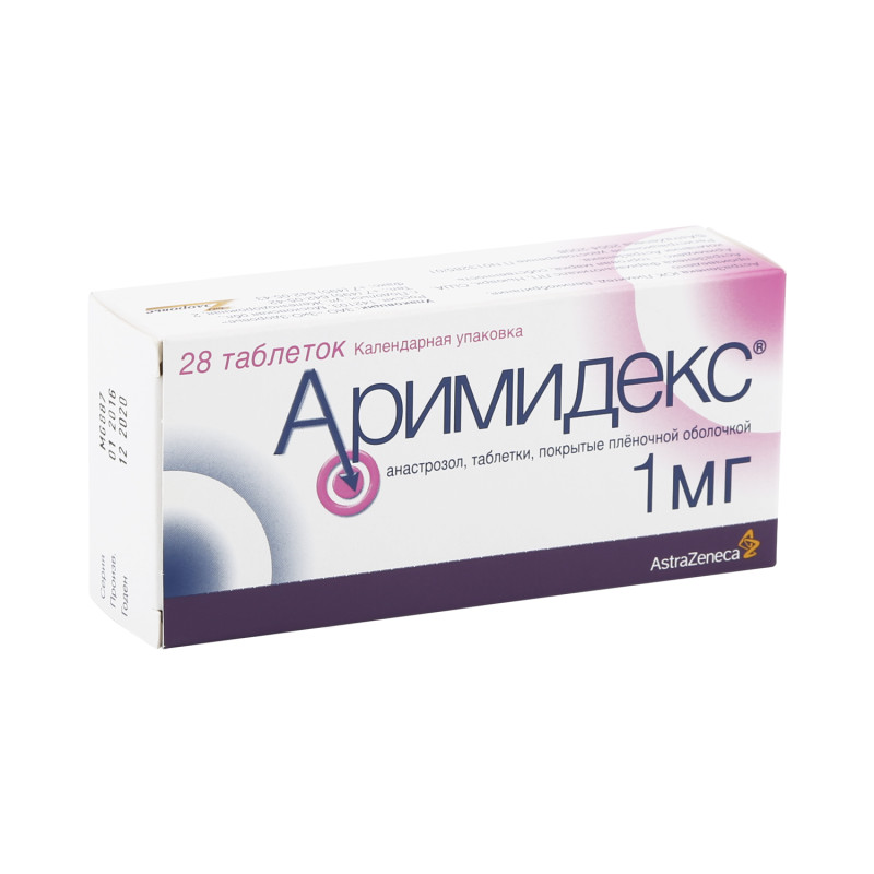 Аримидекс таб. п/о плен. 1мг №28
