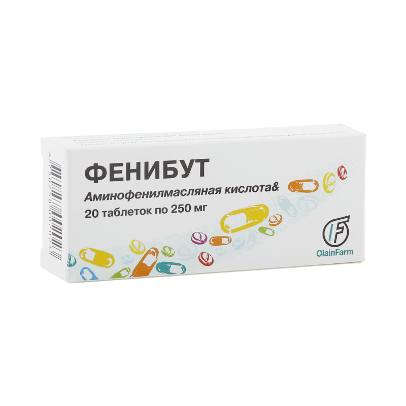 Фенибут таб. 250мг №20