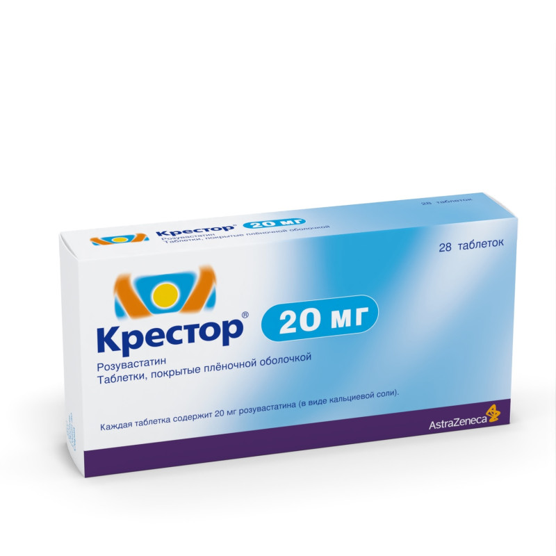 Крестор таб.п/о плен. 20мг №28