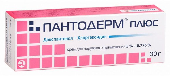 Пантодерм плюс крем для нар. прим.5%+0,776% 30г