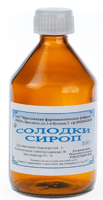 Солодкового корня сироп 100г