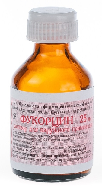 Фукорцин р-р д/наруж.прим. 25мл