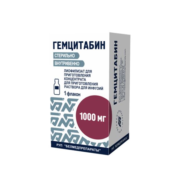 Гемцитабин лиоф.д/приг.р-ра д/инф. 1,0 N1