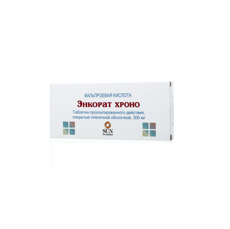 Энкорат Хроно таб.с контролир.высвоб. п/о.плен. 300мг №30