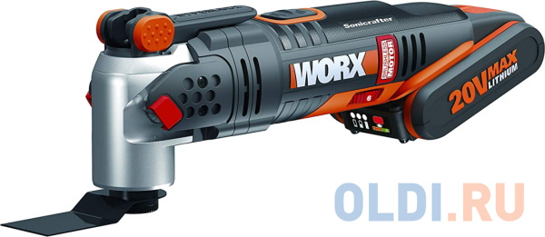 Реноватор аккумуляторный WORX WX693  20В BL 1*2,0Ач коробка