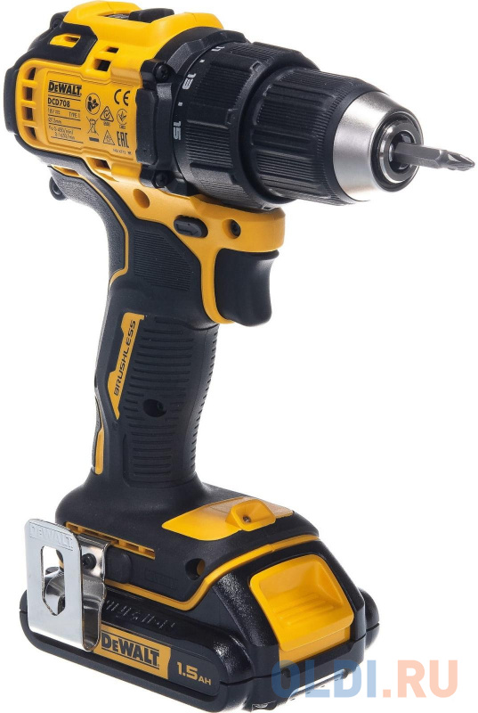 Дрель аккумуляторная DeWalt DCD708P2T-QW