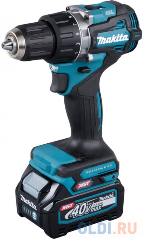 Makita Дрель-шуруповерт аккум. XGT BL/XPT 40В, 0-2200 об\\мин; 13 мм,2-2.6кг,кор,65/30Нм,2x2.5