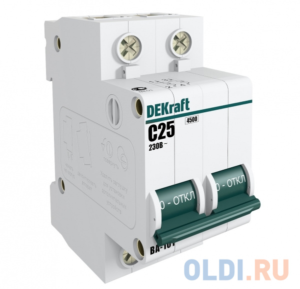 Автоматический выключатель Schneider Electric DEKraft 2П 6A 11064DEK BA-101