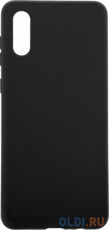 Чехол (клип-кейс) BORASCO для Samsung Galaxy A02, противоударный, черный [39906]
