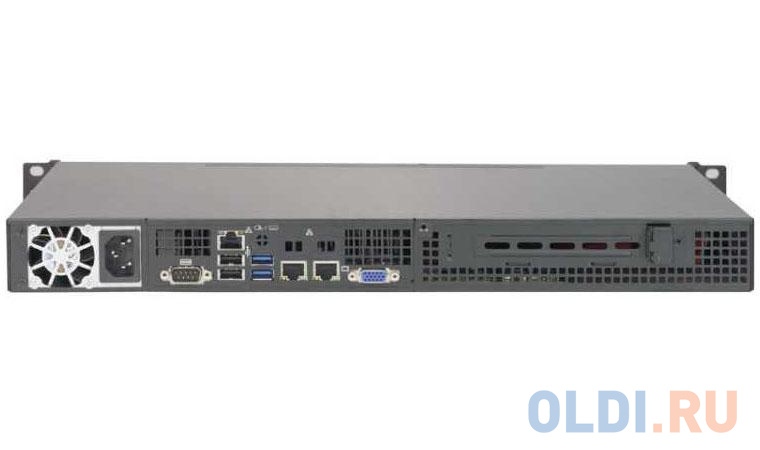 Серверная платформа Supermicro SYS-5019S-M, 1U, NO (CPU E3-1200v5/6, Memory, HDD(upto4x3.5)), SATA-III (RAID 0-5), 2x1GbE, M.2, 350W Fixed