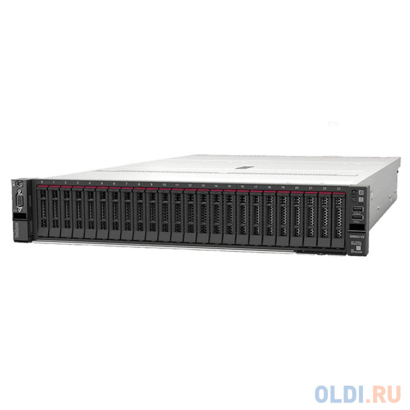 7Z73TA8100 SR650 V2 Xeon Silver 4314 (16C 2.4GHz 24MB Cache/135W), 32GB  (1x32GB, 3200MHz 2Rx4 RDIMM), 8 SAS/SATA, 9350-8i, 1x750W Platinum, 5 Standar