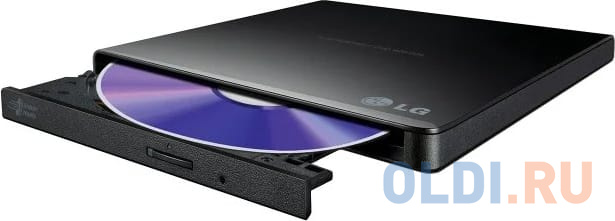 Оптич. накопитель ext. DVD±RW HLDS (Hitachi-LG Data Storage) GP57EB40 Black <USB 2.0, 9.5mm, Tray, Retail