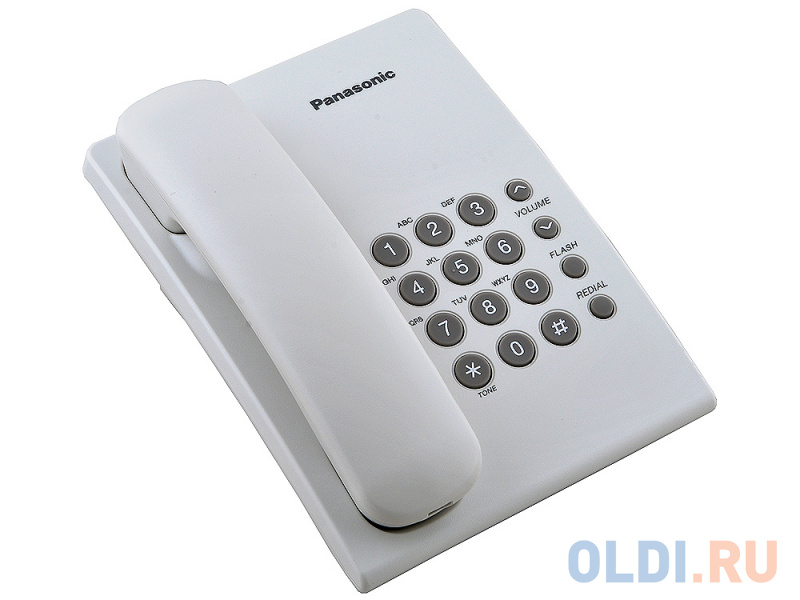 Телефон Panasonic KX-TS2350RUW Flash, Recall, Wall mt.