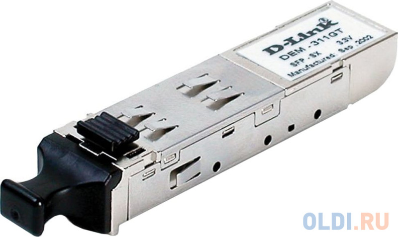 SFP-трансивер D-Link 311GT/A1A SFP-трансивер с 1 портом 1000Base-SX для многомодового оптического кабеля (до 550 м)