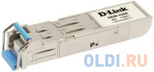 Модуль D-Link DEM-331R/D1A WDM SFP-трансивер с 1 портом 1000BASE-BX-U (Tx:1310 нм, Rx:1550 нм) для одномодового оптического кабеля (до 20/40 км)