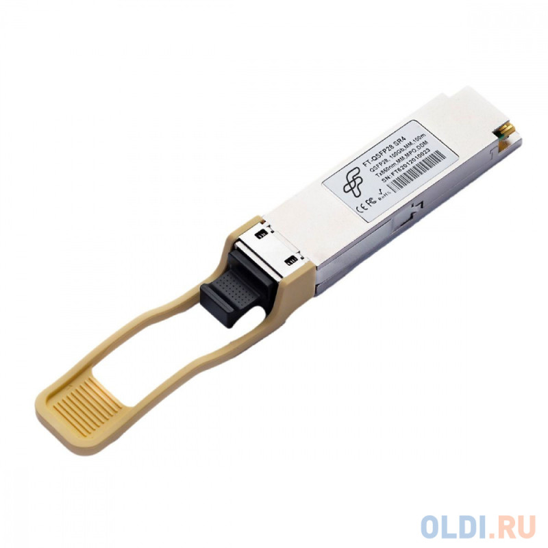 Волоконно-оптический приемопередатчик Fibertrade FT-QSFP28-SR4 Трансивер 100G, QSFP28, MPO,  MMF 100m, 850nm laser, 4xVCSEL, (прошивка Cisco) OEM Тран