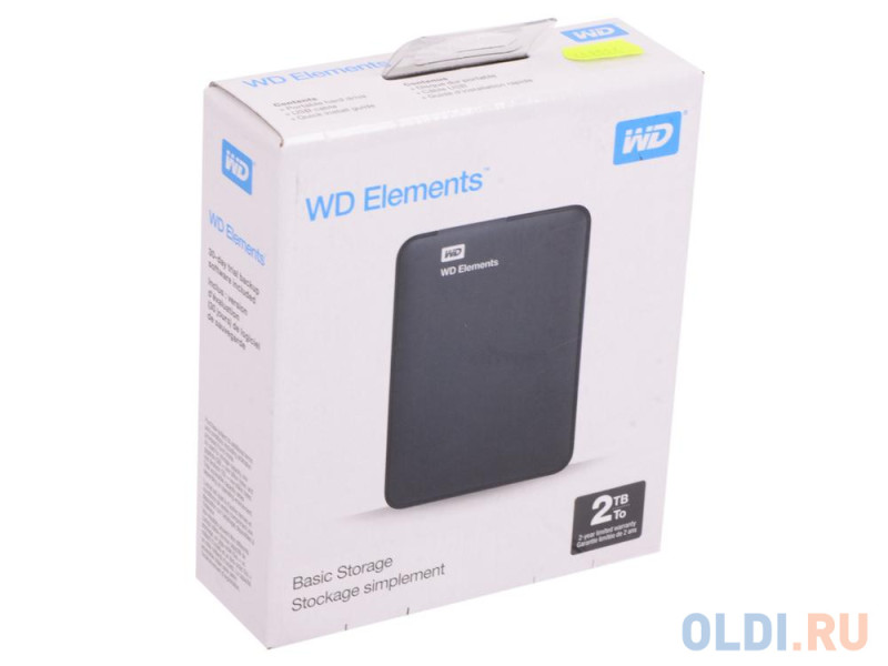 Внешний жесткий диск 2.5" 2 Tb USB 3.0 Western Digital WDBU6Y0020BBK-WESN черный