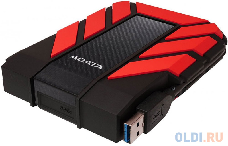 Внешний жесткий диск 1Tb Adata HD710P AHD710P-1TU31-CRD черно-красный (2.5" USB3.0)