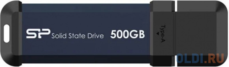 Внешний SSD диск 1.8" 500 Gb USB 3.2 Gen 2 Silicon Power MS60 синий