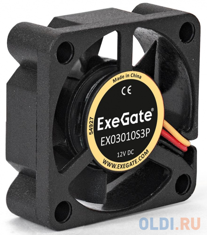 Exegate EX281210RUS Вентилятор ExeGate Mirage-S 30x30x10 подшипник скольжения, 8000 RPM, 23, 3pin