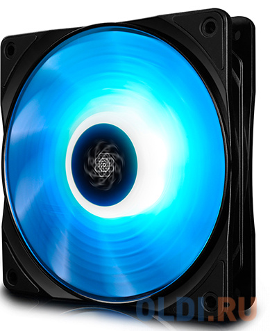 Вентилятор DEEPCOOL RF120 RGB 120x120x25мм (PWM, пит. от мат.платы и БП, RGB подсветка, 500-1500об/мин) Retail