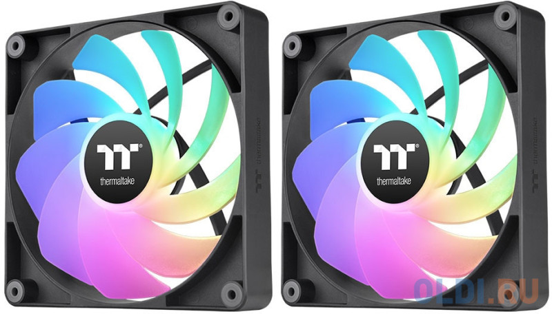 Вентилятор для корпуса Thermaltake CT120 Sync Reverse ARGB 120х120x25 черный 4-pin 31.2дБ (упак.:2шт) (CL-F173-PL12SW-A) Ret