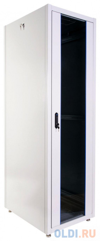 Шкаф телекоммуникационный напольный ЭКОНОМ 48U (600  800) дверь стекло, дверь металл
