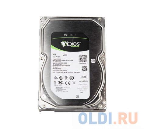 Накопитель на жестком магнитном диске Seagate Жесткий диск HDD 4TB Seagate Exos 7E8 HDD ST4000NM003A 3.5" SAS 12Gb/s 256Mb 7200rpm