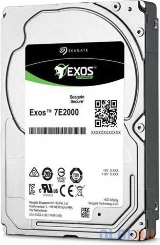 Жесткий диск/ HDD Seagate SAS Enterprise Capacity 2Tb 2.5" 7200 rpm 128Mb  1 year warranty