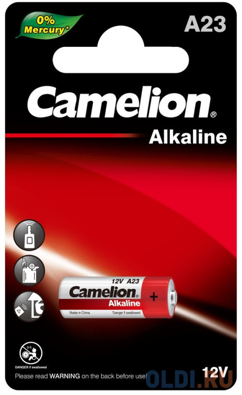 Батарейка Camelion BL-1 Mercury Free LR23 1 шт A23-BP1 12827