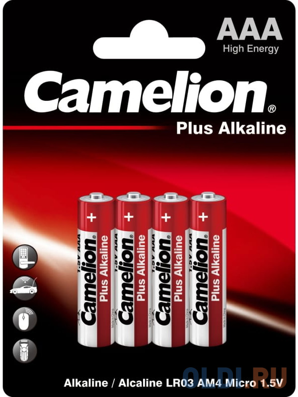 Батарейки Camelion LR03 Plus Alkaline BL-4 LR03 4 шт