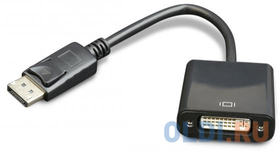 Переходник DisplayPort - DVI Cablexpert A-DPM-DVIF-002, 20M/19F, 10см, черный, пакет