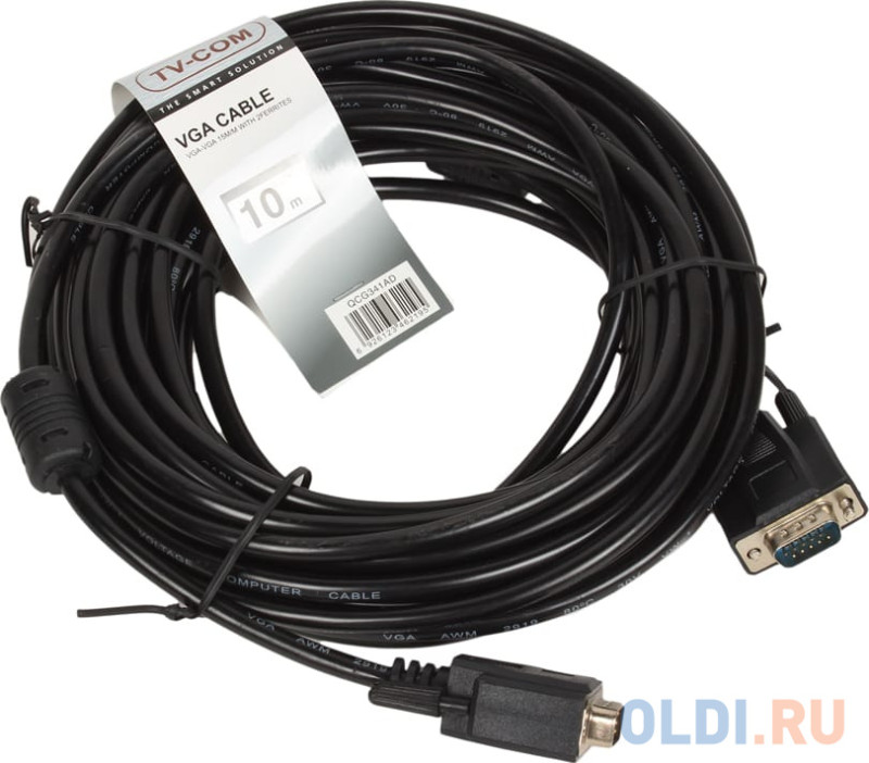 Кабель соединительный SVGA (15M/M) 10m 2 фильтра TV-COM <QCG120H-10M/QCG341AD-10M
