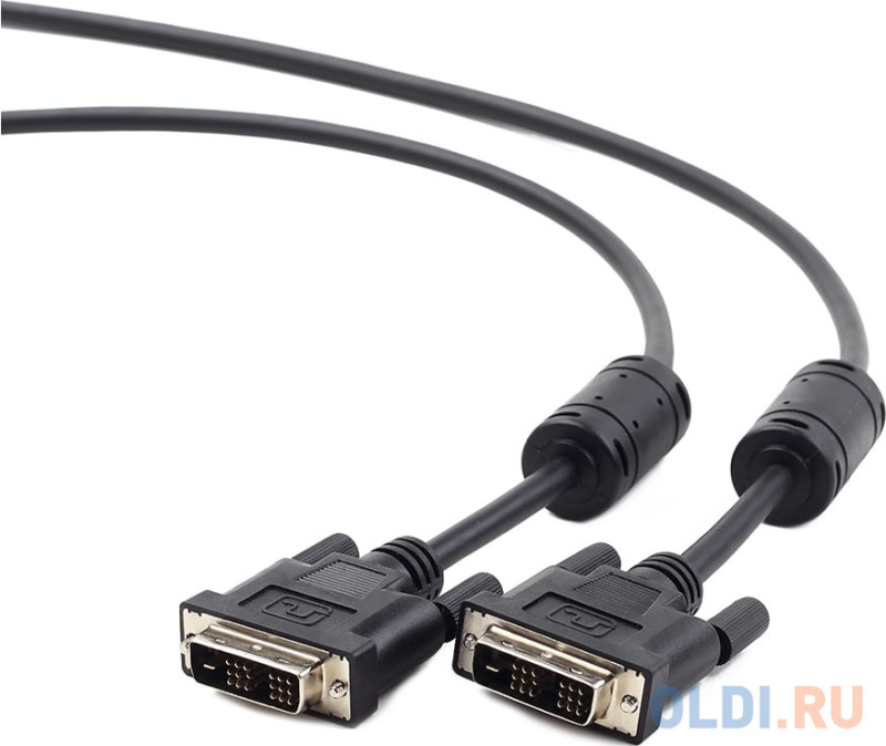 Кабель DVI-DVI 1.8м Single Link Gembird экранированный ферритовые кольца пакет CC-DVI-BK-6