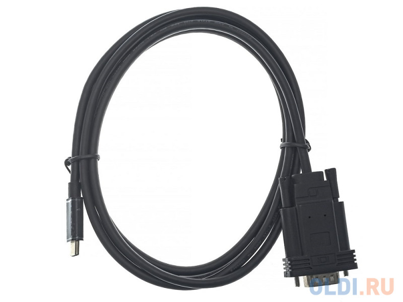 Кабель-адаптер USB 3.1 Type-Cm --> VGA(M) 1080@60Hz, 1.8M VCOM <CU421C-1.8M>