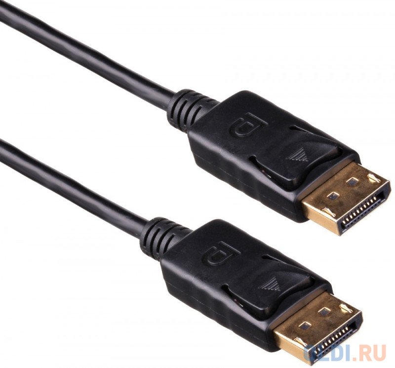 Кабель DisplayPort 1.8м Exegate EX-CC-DP-1.8 круглый черный EX284912RUS