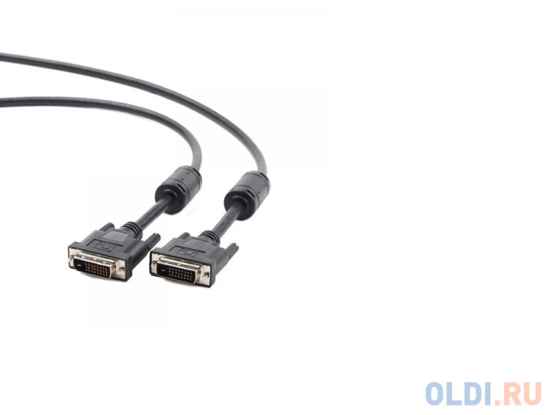 Кабель DVI-DVI 1.8м Dual Link Gembird экранированный ферритовые кольца черный CC-DVI2-BK-6