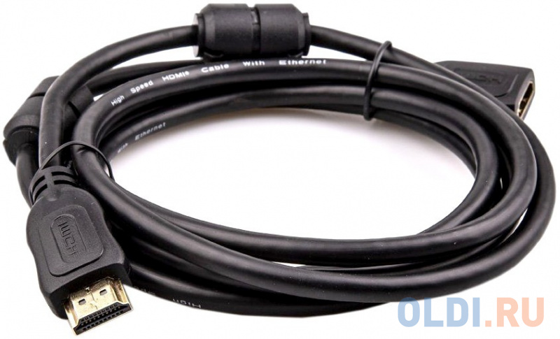 Кабель HDMI 3м TELECOM TCG200MF-3M круглый черный