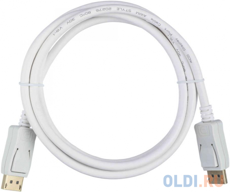 Кабель ACD-DDPM4-10M [ACD-DDPM4-10M] DisplayPort 1.4, Golden Plated, 20m/20m, Черный, 10м (742446)