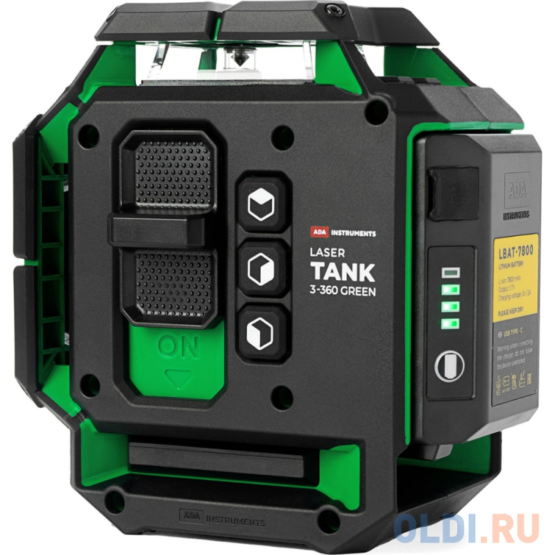 ADA Лазерный уровень LaserTANK 3-360 GREEN basic edition А00633