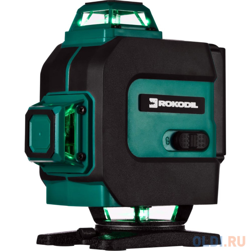 Rokodil Лазерный уровень Ray Max 4D, лазерный нивелир, 360 градусов, 16 линий, зеленый луч 1047199