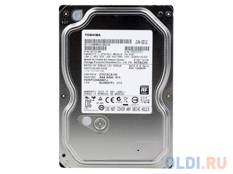 Жесткий диск Toshiba DT01ACA100 1 Tb