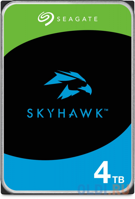 Жесткий диск Seagate SATA-III 4TB ST4000VX015 Surveillance Skyhawk (5900rpm) 256Mb 3.5"