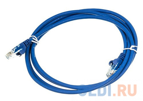 Кабель Патч-корд Lanmaster FTP LAN-PC45/S6A-2.0-BL вилка RJ-45-вилка RJ-45 кат.6А 2м синий LSZH (уп.:1шт)