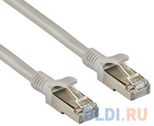 Exegate EX281999RUS Патч-корд Exegate FTP-RJ45-RJ45-C5e-CU-3M-GY, FTP, cat.5e, 3м, медь, серый