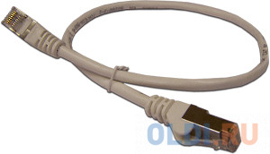 Патч-корд RJ45 - RJ45, 4 пары, FTP, категория 5е, 3 м, серый LSZH, LANMASTER LAN-PC45/S5E-3.0-GY