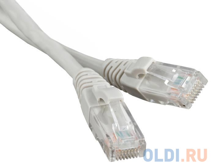 Патч-корд RJ45 - RJ45, 4 пары, UTP, категория 5е, 5 м, серый, LSZH, LANMASTER