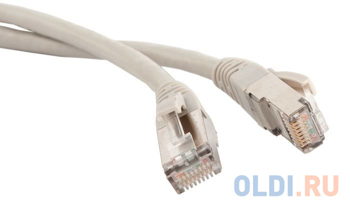 Патч-корд RJ45 - RJ45, 4 пары, FTP, категория 6, 2 м, серый, LSZH, LANMASTER LAN-PC45/S6-2.0-GY