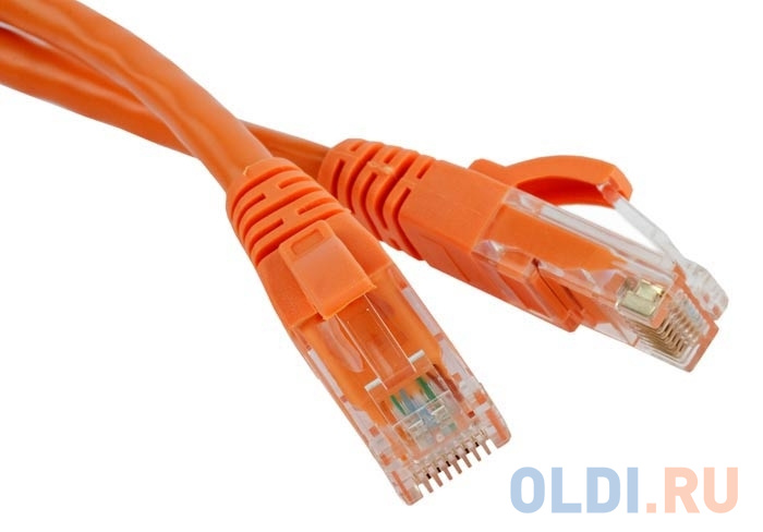 Патч-корд RJ45 - RJ45, 4 пары, UTP, категория 5е, 1.5 м оранжевый, LSZH, LANMASTER